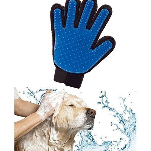 Product Image 4: PICKVILL Efficient Pet Hair Remover Mitt Enhanced 5 Finger Design Gentle Deshedding Brush Gloves for Dogs with Long and Short Fur (Multicolour)