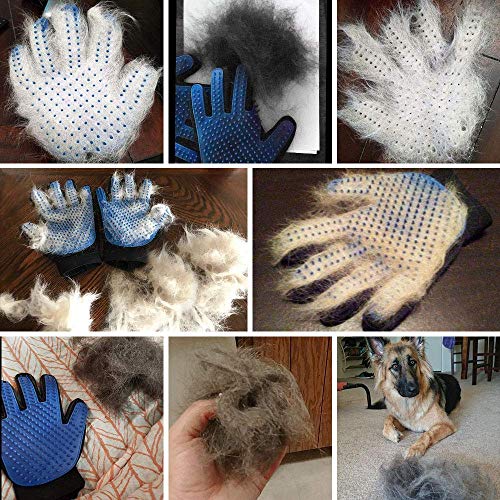 Product Image 6: PICKVILL Efficient Pet Hair Remover Mitt Enhanced 5 Finger Design Gentle Deshedding Brush Gloves for Dogs with Long and Short Fur (Multicolour)